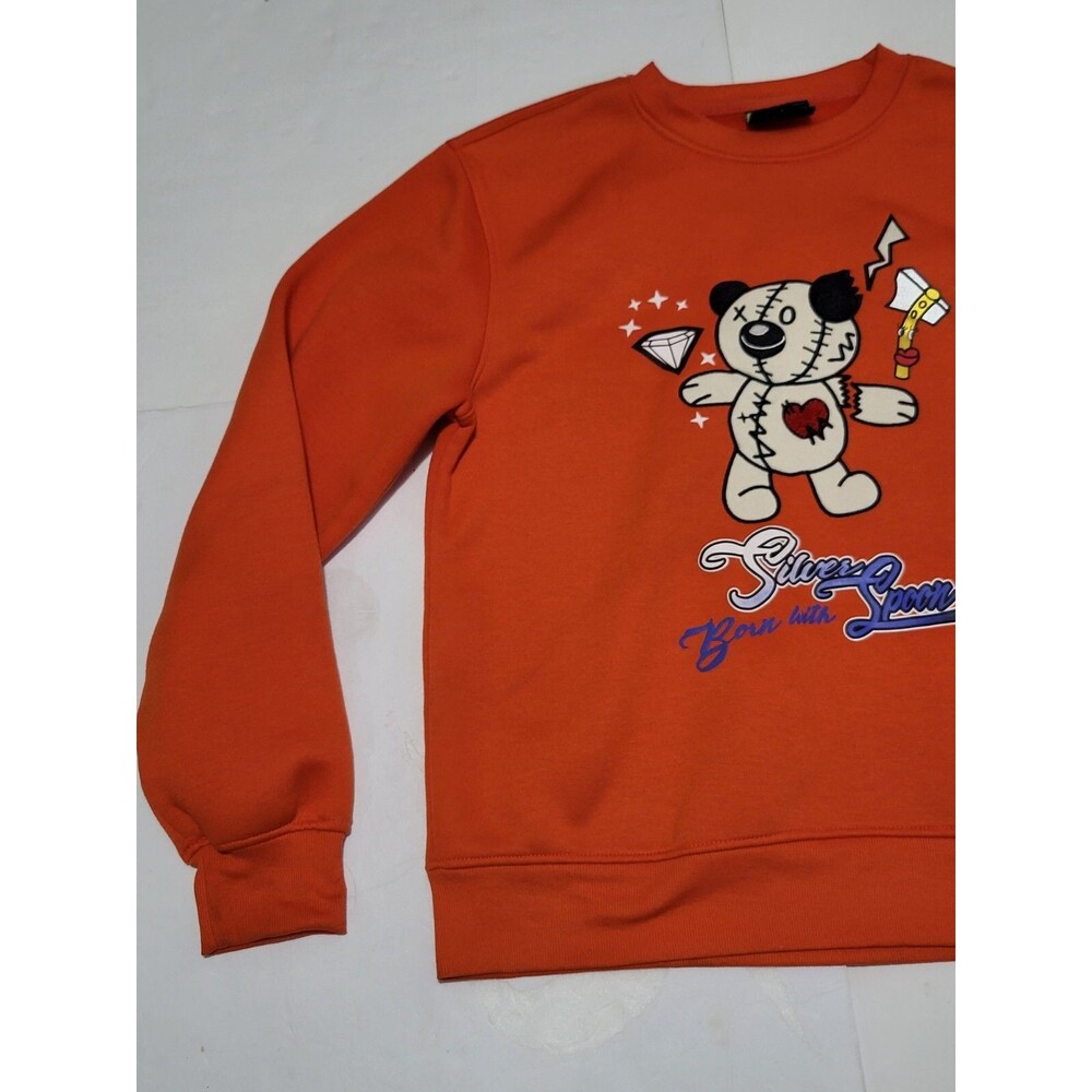 (#C) Bleecker and mercer BORN  With Silver Spoon Long Sleeve  Orange...